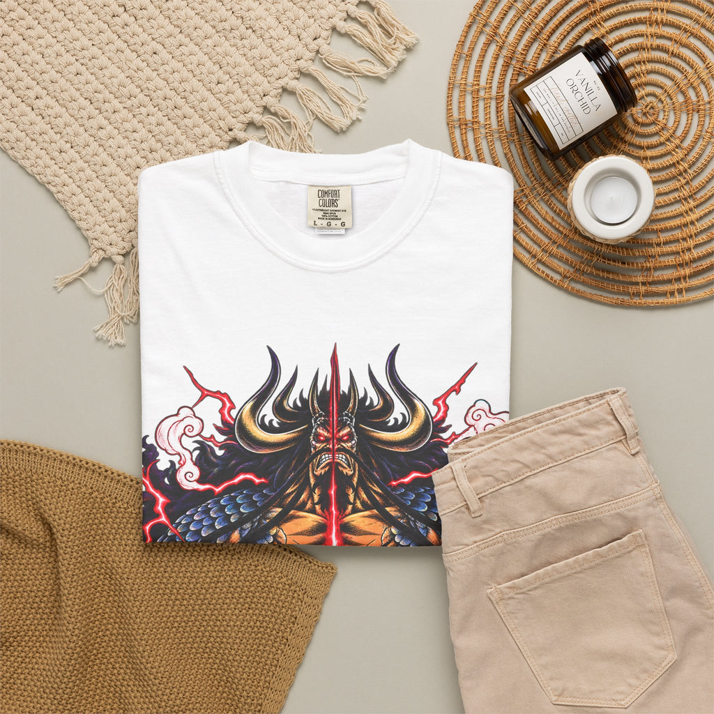 Samurai Oni Helmet T-Shirt — Japanese Warrior Graphic Tee