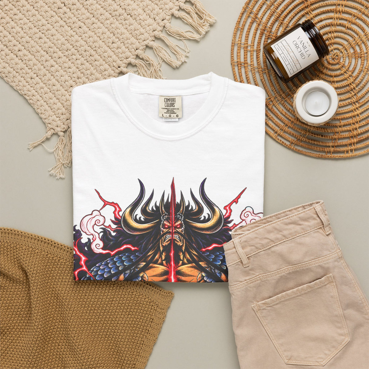 Samurai Oni Helmet T-Shirt — Japanese Warrior Graphic Tee