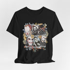Horror Icons Collage Tee — Vintage Slasher Movie Graphic T-Shirt