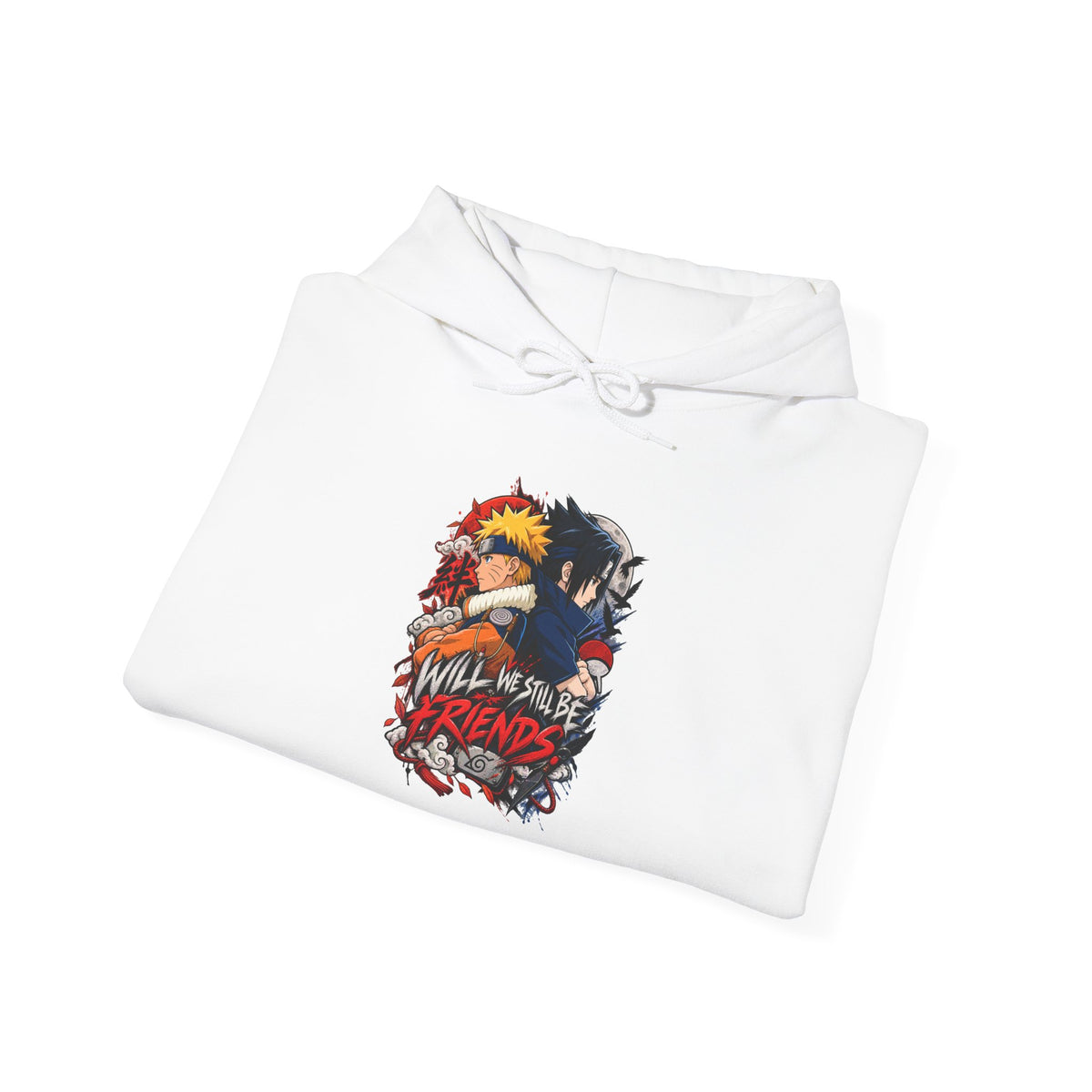 Hoodie — "Will We Still Be Friends" Graphic Anime Crew Hoodie