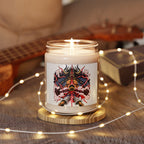 9oz Scented Soy Candle — Bold Mythic Dragon Art, Spiced Amber & Smoke