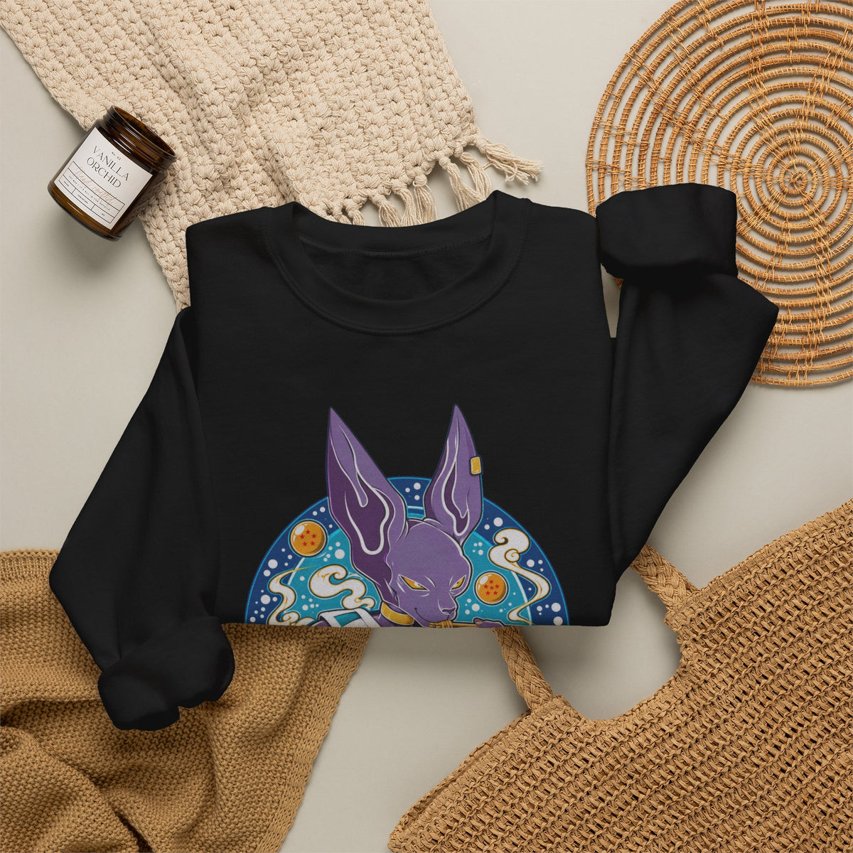 Beerus & Ramen Graphic Sweater