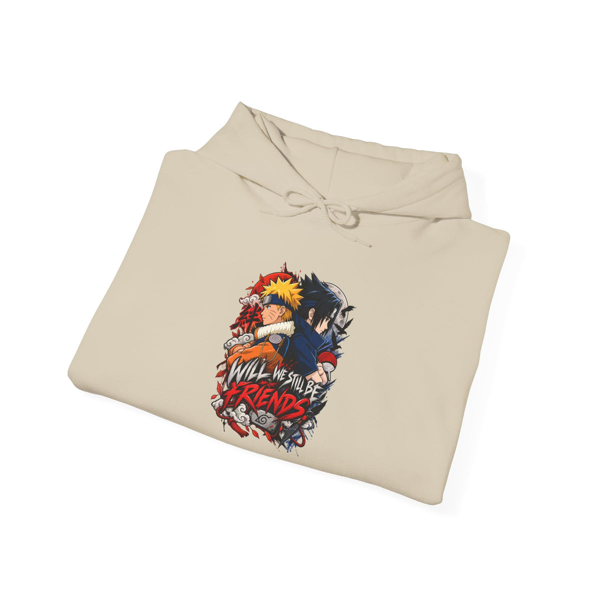 Hoodie — "Will We Still Be Friends" Graphic Anime Crew Hoodie