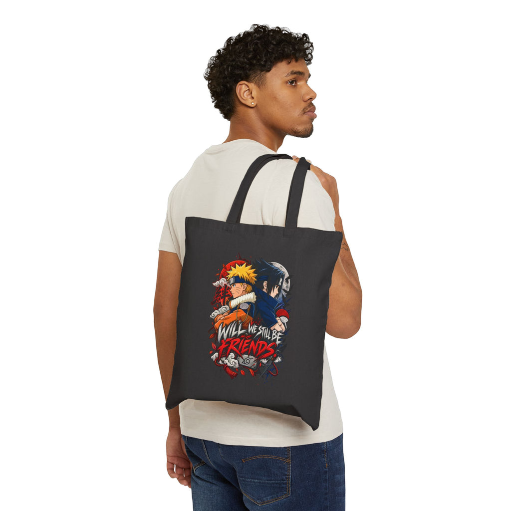 Anime 'Will We Still Be Friends?' Cotton Canvas Tote Bag
