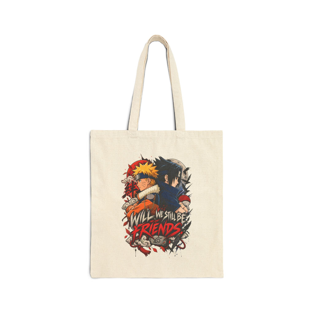 Anime 'Will We Still Be Friends?' Cotton Canvas Tote Bag