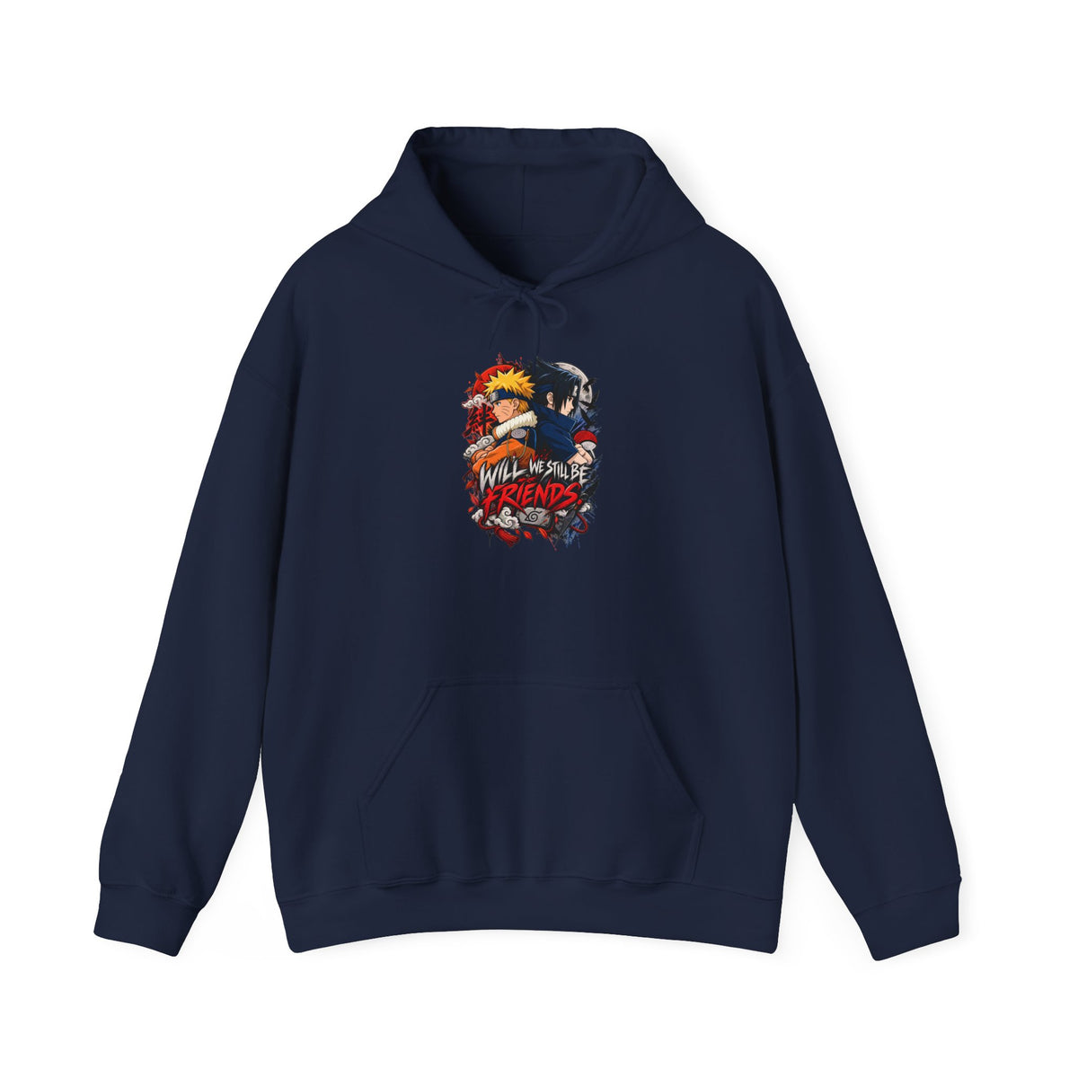 Hoodie — "Will We Still Be Friends" Graphic Anime Crew Hoodie