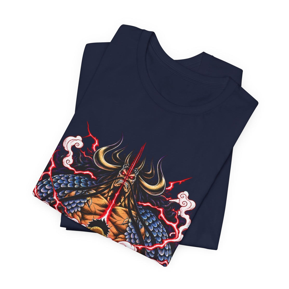 Samurai Demon Mask T‑Shirt — Japanese Oni Warrior Graphic Tee