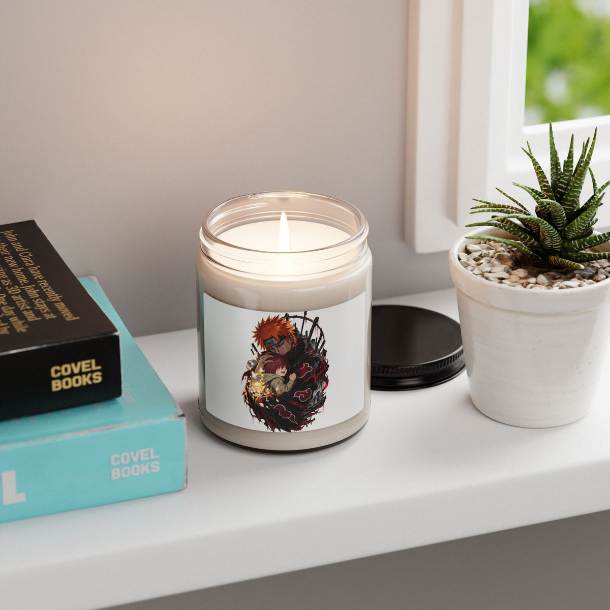 9oz Scented Soy Candle — Embrace Guardian Anime Design