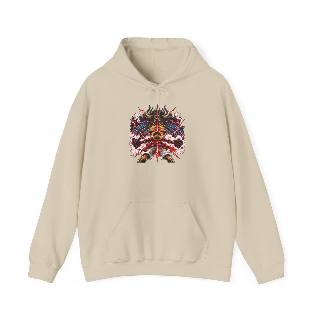 Psychedelic Dragon Mask Hoodie - Vibrant Asian-Inspired Graphic Sweatshirt