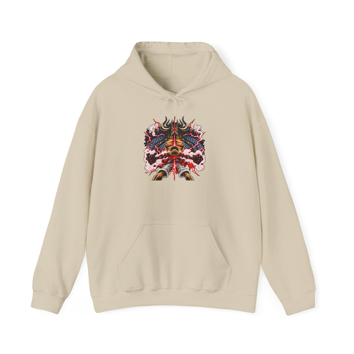Psychedelic Dragon Mask Hoodie - Vibrant Asian-Inspired Graphic Sweatshirt