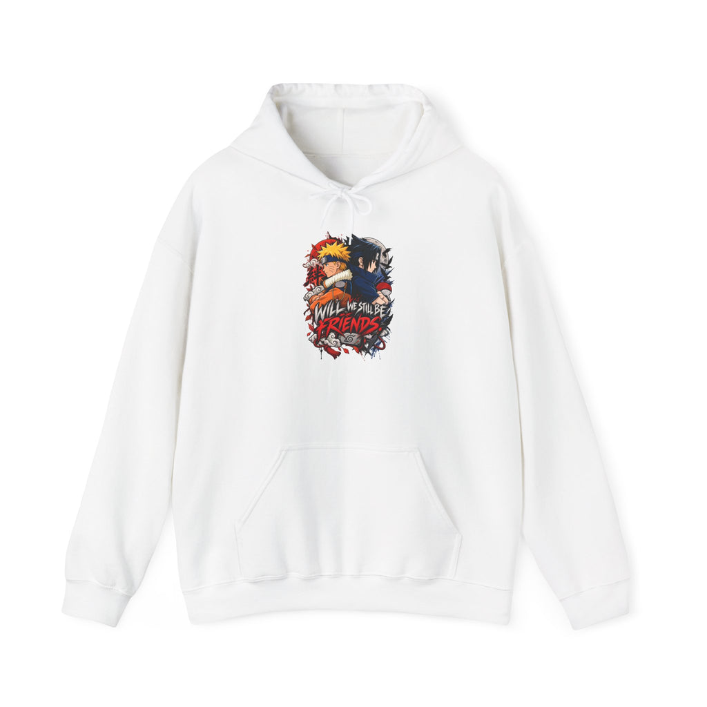 Hoodie — "Will We Still Be Friends" Graphic Anime Crew Hoodie