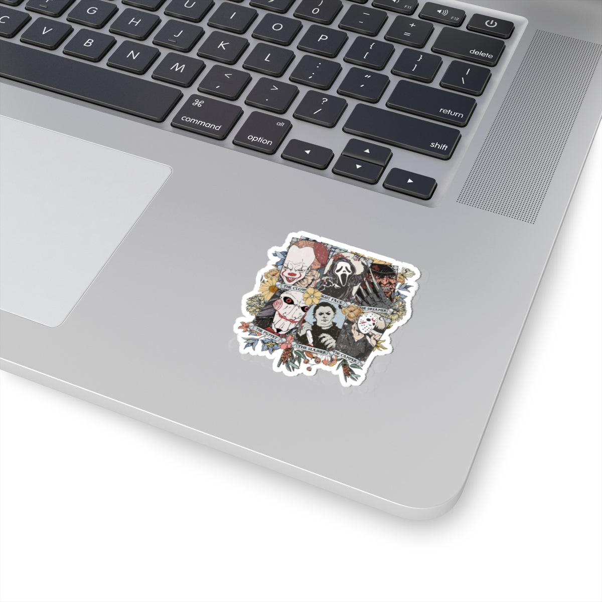 Horror Icons Kiss-Cut Sticker Pack — Pennywise, Ghostface, Freddy, Jigsaw, Michael Myers & Jason