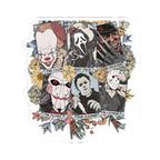 Horror Icons Kiss-Cut Sticker Pack — Pennywise, Ghostface, Freddy, Jigsaw, Michael Myers & Jason