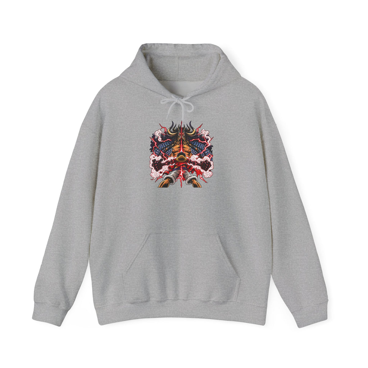 Psychedelic Dragon Mask Hoodie - Vibrant Asian-Inspired Graphic Sweatshirt