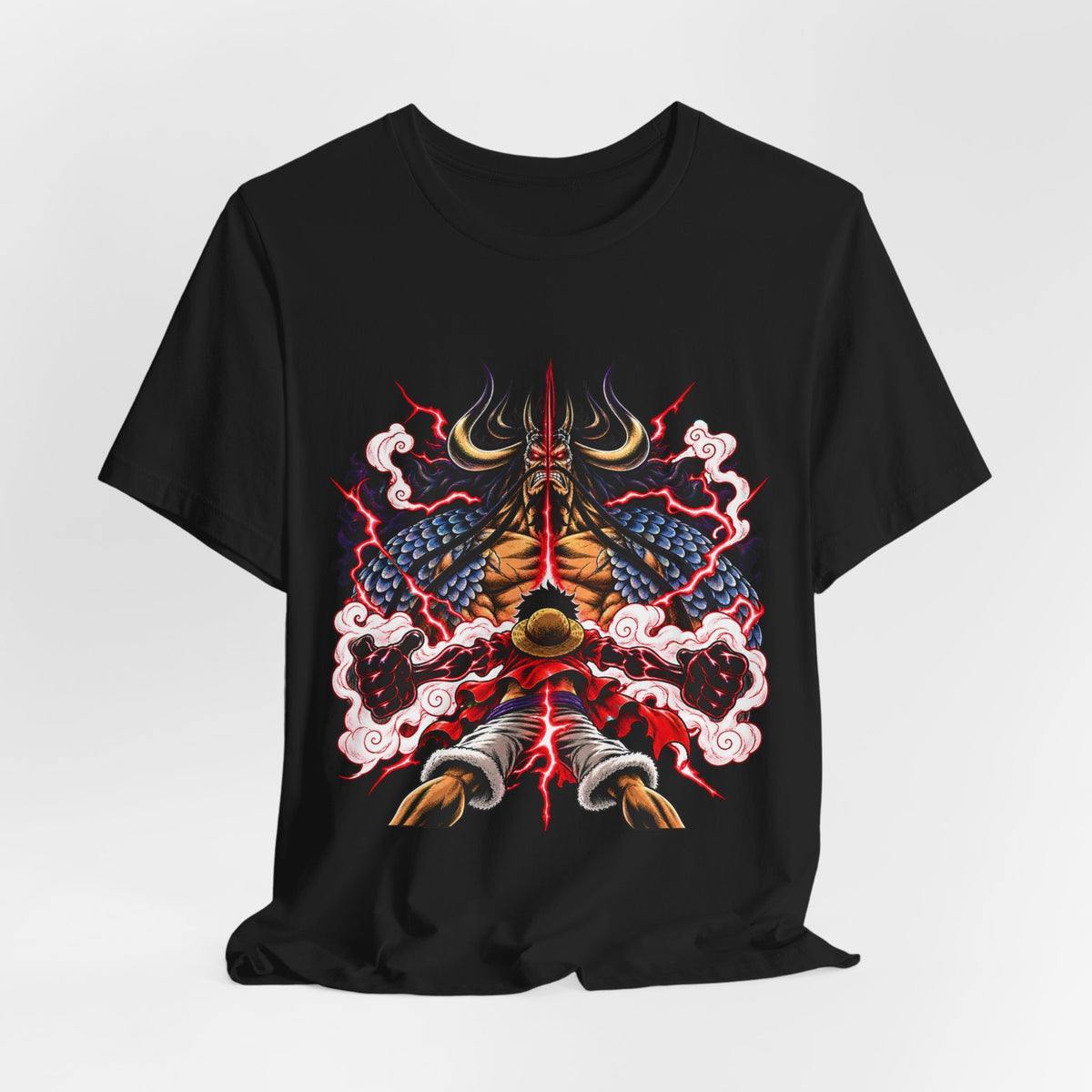 Samurai Demon Mask T‑Shirt — Japanese Oni Warrior Graphic Tee