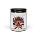 9oz Scented Soy Candle — Bold Mythic Dragon Art, Spiced Amber & Smoke