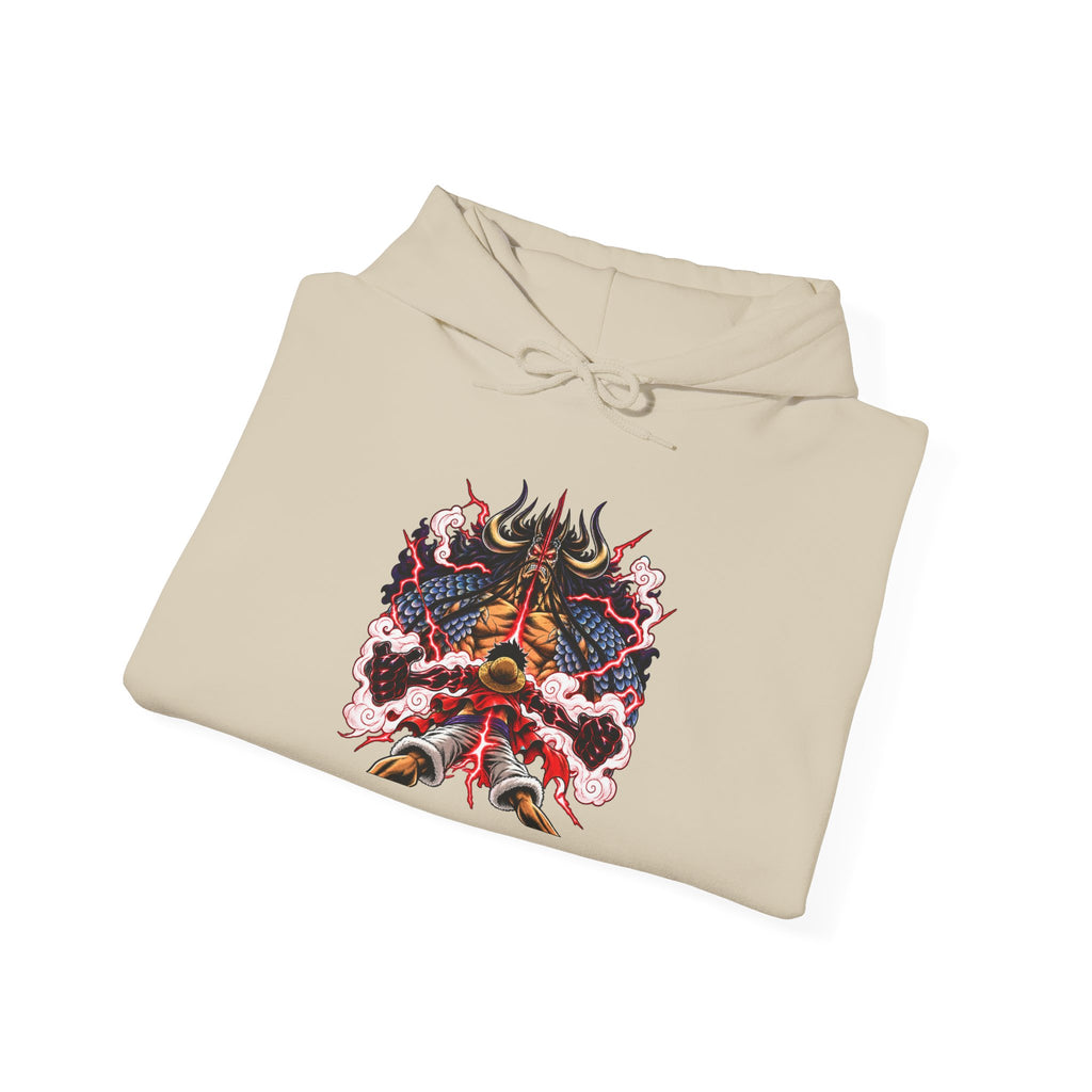 Psychedelic Dragon Mask Hoodie - Vibrant Asian-Inspired Graphic Sweatshirt