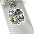 Horror Icons Kiss-Cut Sticker Pack — Pennywise, Ghostface, Freddy, Jigsaw, Michael Myers & Jason