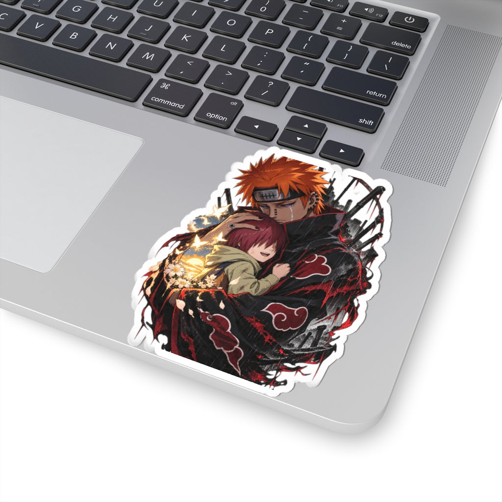 Naruto’s Pain Embrace sticker — Akatsuki Tribute Kiss-Cut Decal