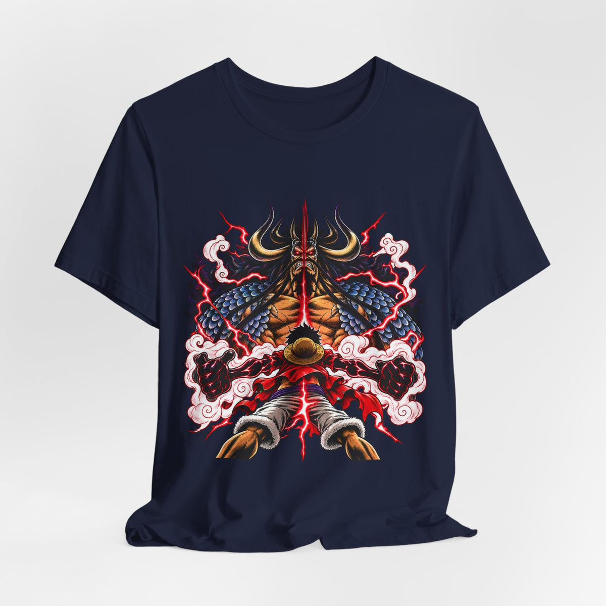 Samurai Demon Mask T‑Shirt — Japanese Oni Warrior Graphic Tee