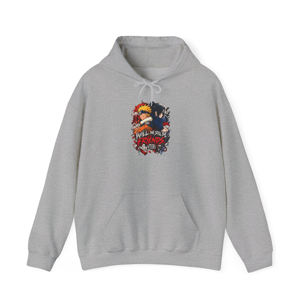Hoodie — "Will We Still Be Friends" Graphic Anime Crew Hoodie