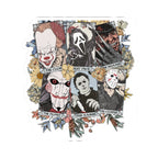 Horror Icons Kiss-Cut Sticker Pack — Pennywise, Ghostface, Freddy, Jigsaw, Michael Myers & Jason
