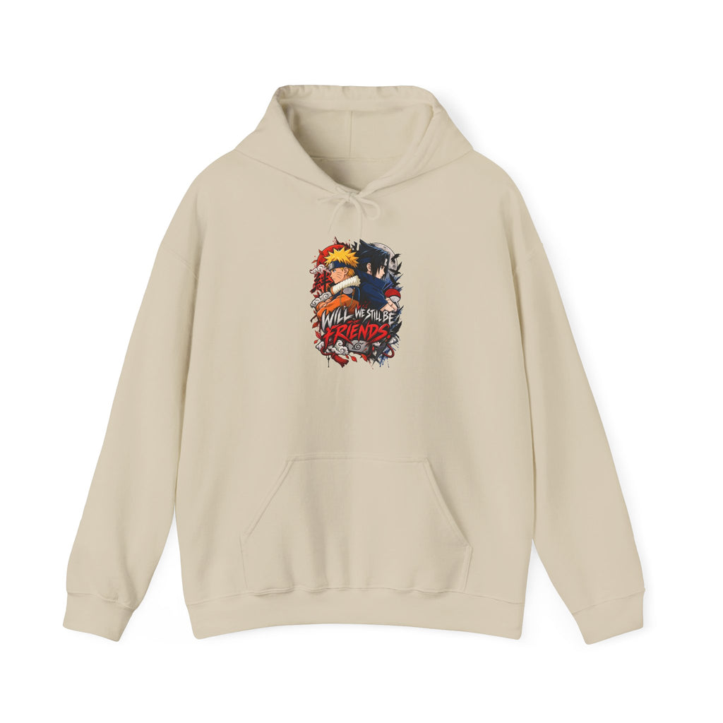 Hoodie — "Will We Still Be Friends" Graphic Anime Crew Hoodie