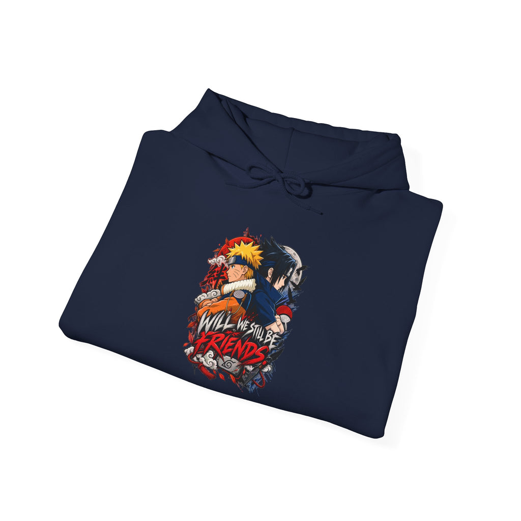 Hoodie — "Will We Still Be Friends" Graphic Anime Crew Hoodie