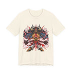 Samurai Demon Mask T‑Shirt — Japanese Oni Warrior Graphic Tee