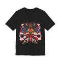 Samurai Demon Mask T‑Shirt — Japanese Oni Warrior Graphic Tee