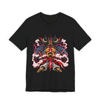 Samurai Demon Mask T‑Shirt — Japanese Oni Warrior Graphic Tee