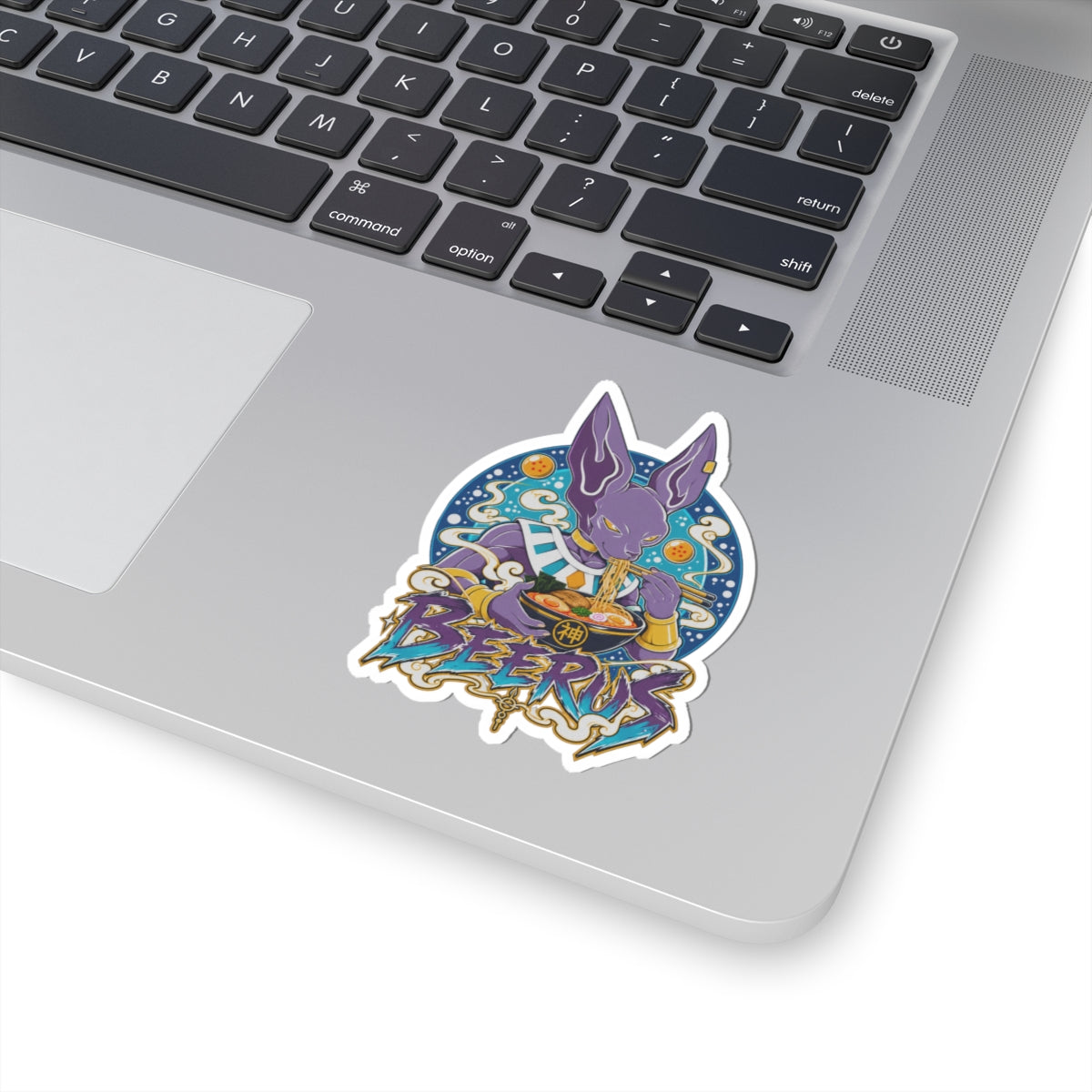 Beerus & Ramen Sticker | Kiss-Cut