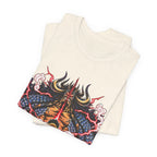 Samurai Demon Mask T‑Shirt — Japanese Oni Warrior Graphic Tee