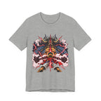 Samurai Demon Mask T‑Shirt — Japanese Oni Warrior Graphic Tee