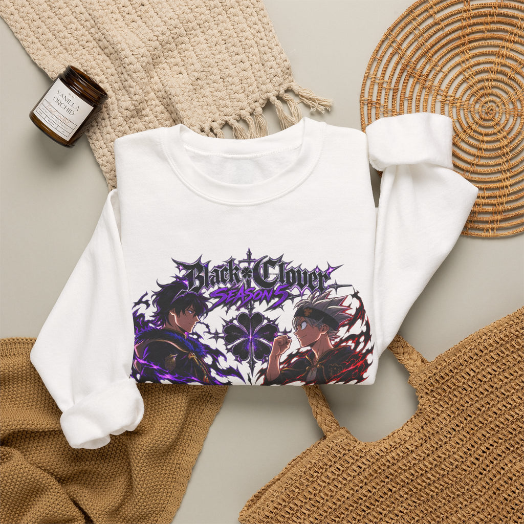 Asta & Yuno -Friendship -Season 5- Long Sleeve Tee Crewneck Sweatshirt