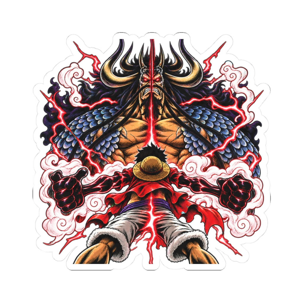 Luff x Kaido | Kiss-Cut sticker