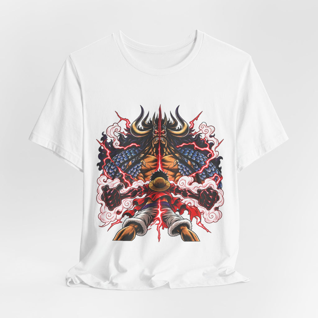 Samurai Demon Mask T‑Shirt — Japanese Oni Warrior Graphic Tee