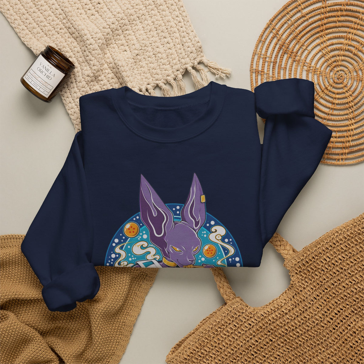 Beerus & Ramen Graphic Sweater