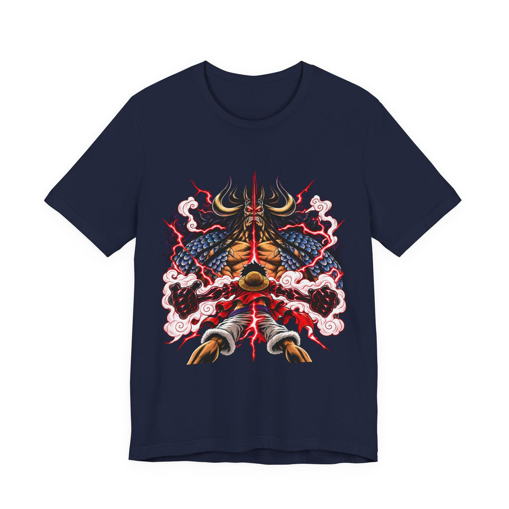 Samurai Demon Mask T‑Shirt — Japanese Oni Warrior Graphic Tee