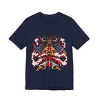 Samurai Demon Mask T‑Shirt — Japanese Oni Warrior Graphic Tee