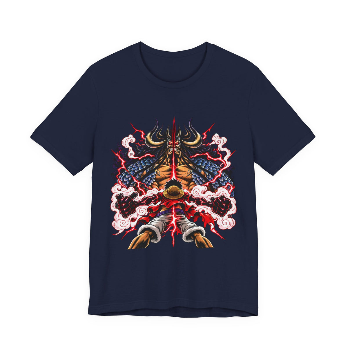 Samurai Demon Mask T‑Shirt — Japanese Oni Warrior Graphic Tee