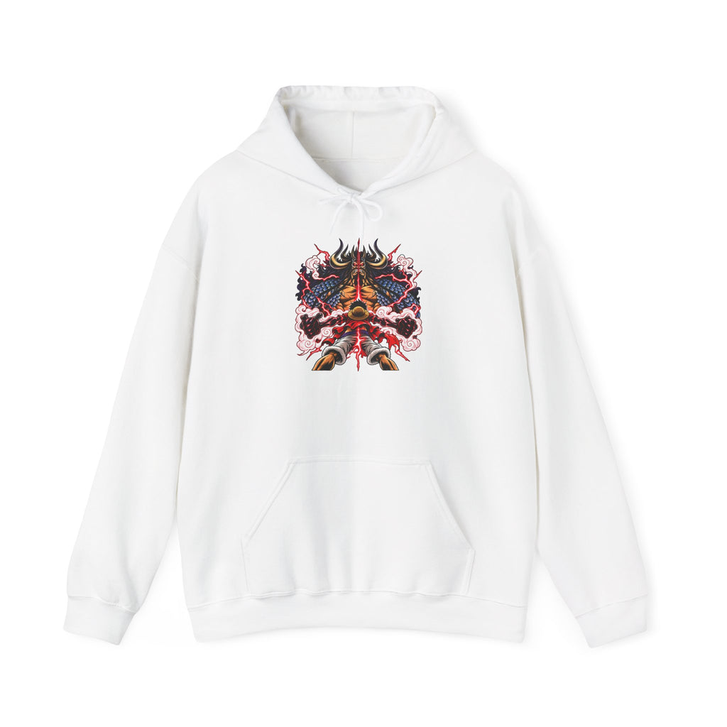 Psychedelic Dragon Mask Hoodie - Vibrant Asian-Inspired Graphic Sweatshirt