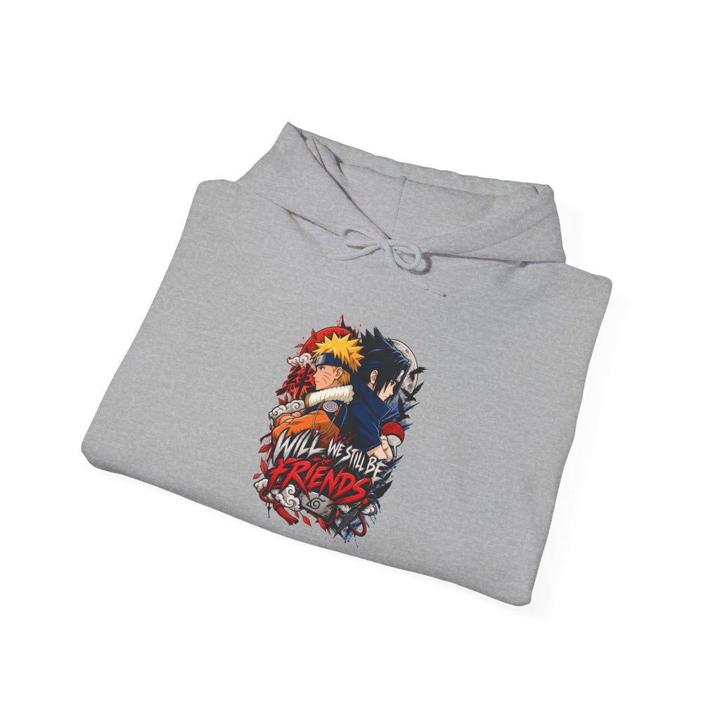 Hoodie — "Will We Still Be Friends" Graphic Anime Crew Hoodie