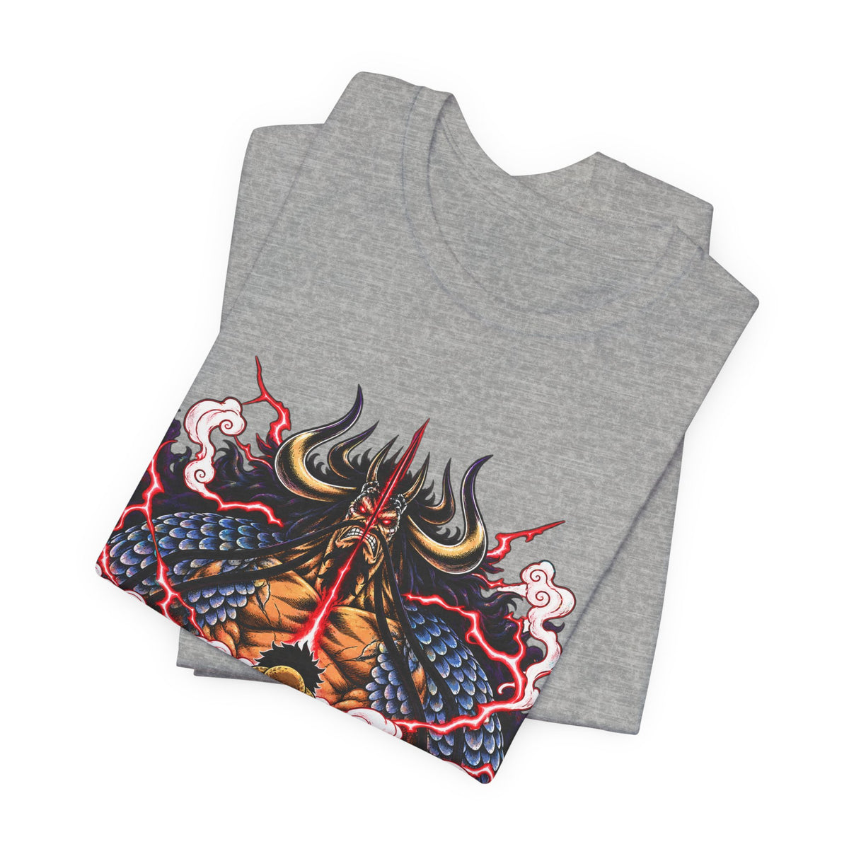 Samurai Demon Mask T‑Shirt — Japanese Oni Warrior Graphic Tee